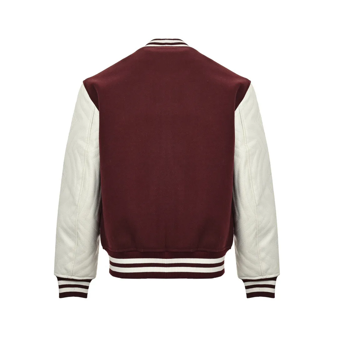 Louis Vuitton 24Fw embroidered logo jersey baseball jacket